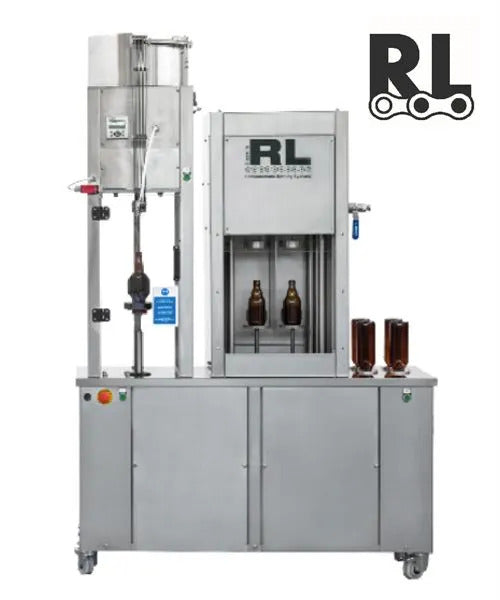 Rizzolio 2-2-1 triblock rinser, counter pressure filler & capper