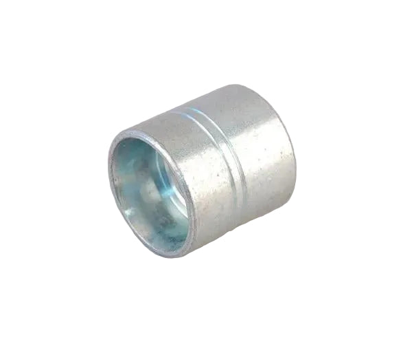 A silver-colored capping head designed for use with a manual crown capper.