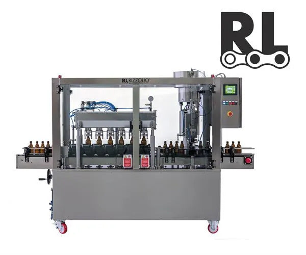 Rizzolio 6-1 C ISO automatic compactblock counter pressure filler & capper