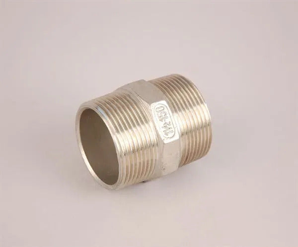 Hexagon nipples BSP male x male stainless steel