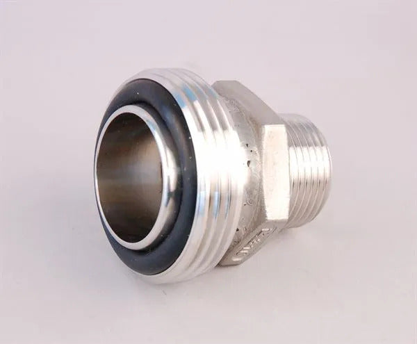 Adaptors BSP male x RJT male stainless steel