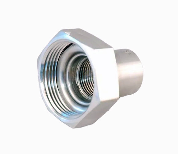 Adaptor BSP 1" female x RJT 1½" female stainless steel