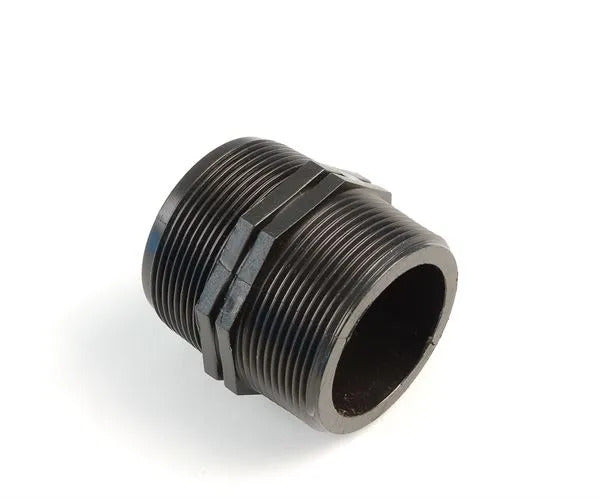 Hexagon nipples BSP male x male polypropylene