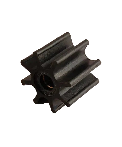 A black, metal impeller for the Schneider Okoflow 5000 Pump.