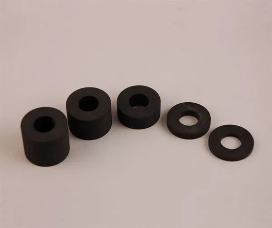 Set of 5 split spacers (3mm to 25mm height range) for gravity filler nozzles