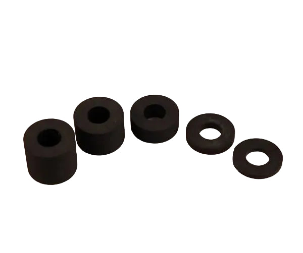 Set of 5 split spacers (3mm to 25mm height range) for gravity filler nozzles