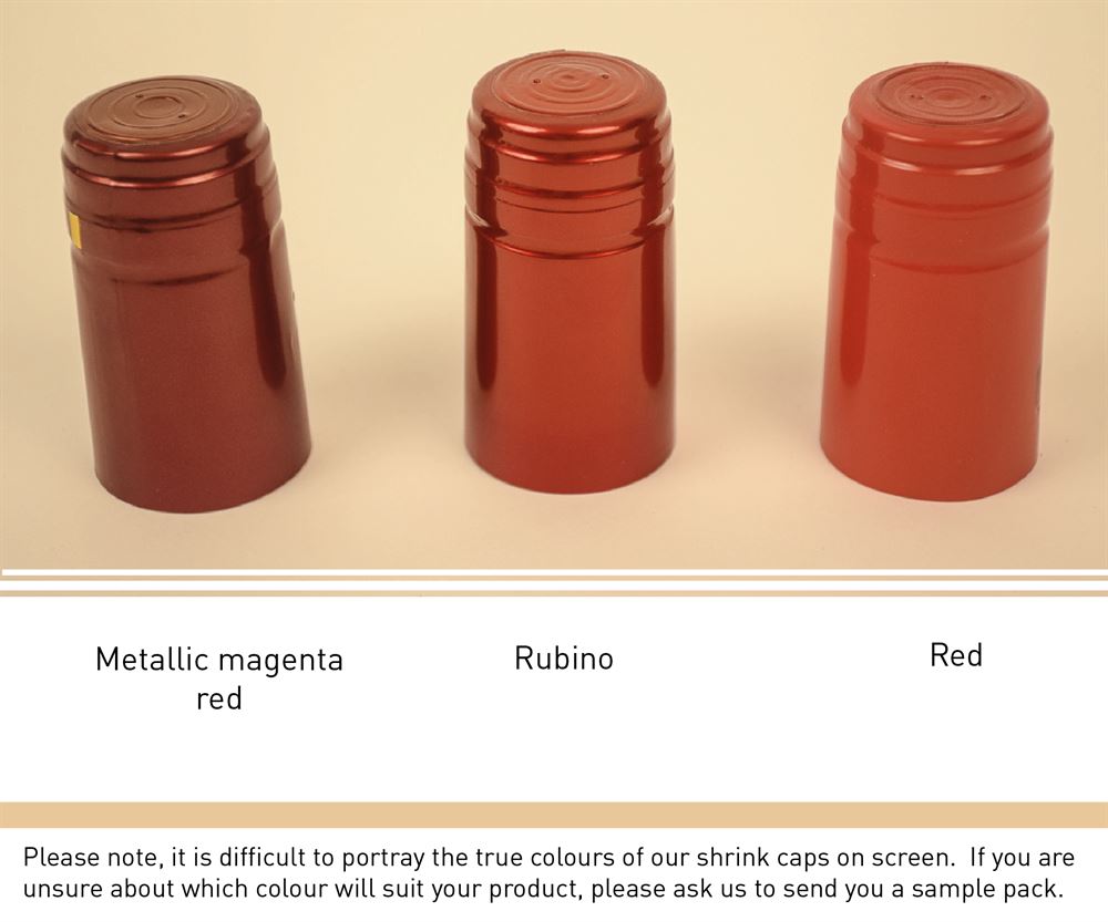 PVC shrink capsules for wine bottles
