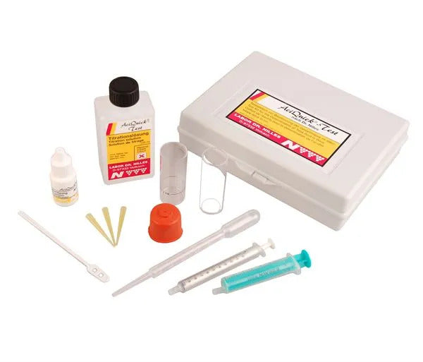 Aciquick test kit for white wine & cider