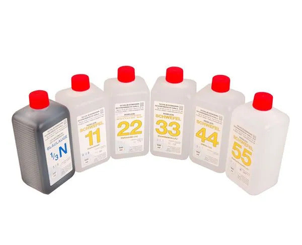 Starter set of 6 solutions for Titrofix kit