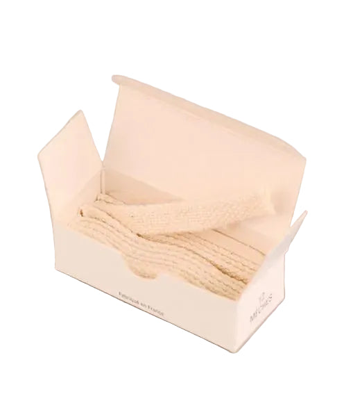 A box of 12 beige wicks for an ebulliometer, displayed partially opened on a plain background.