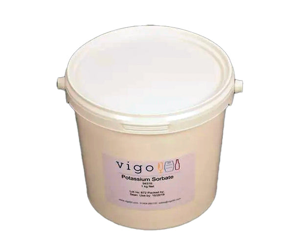 Bucket containing Potassium Sorbate