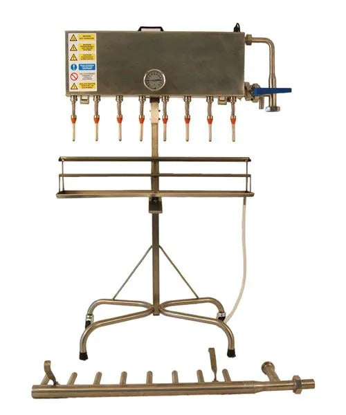 Vigo 8 head inline gravity filler