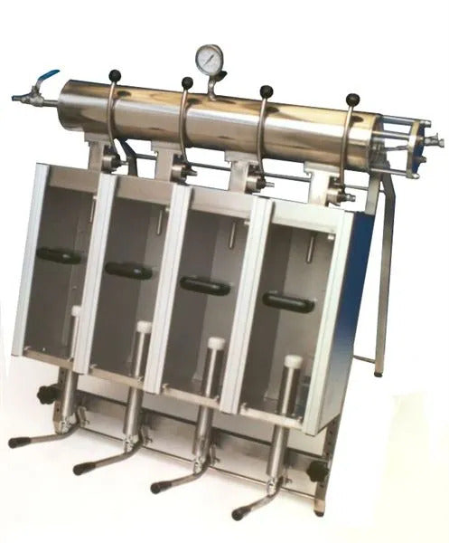 4 head manual counter pressure filler