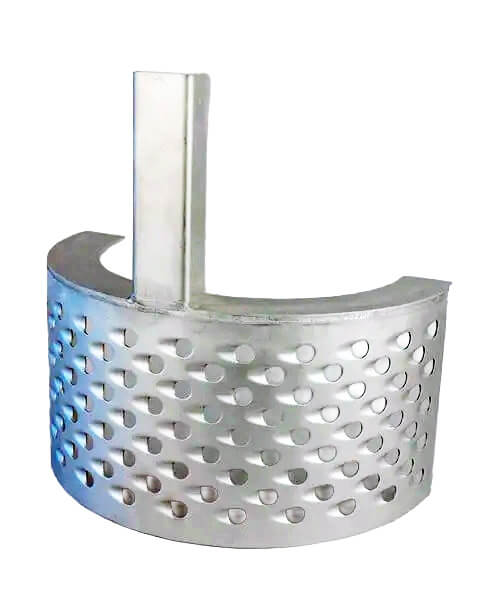 Grater for WAR65 wash mill with perforated design