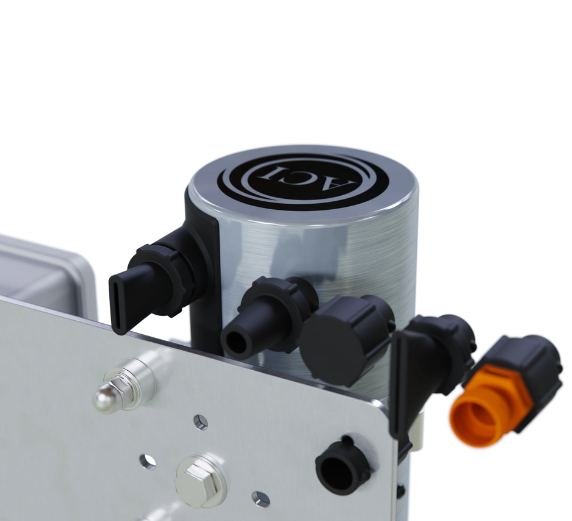 A-Z 100 Spot Dryer with interchangeable connectors on a white background