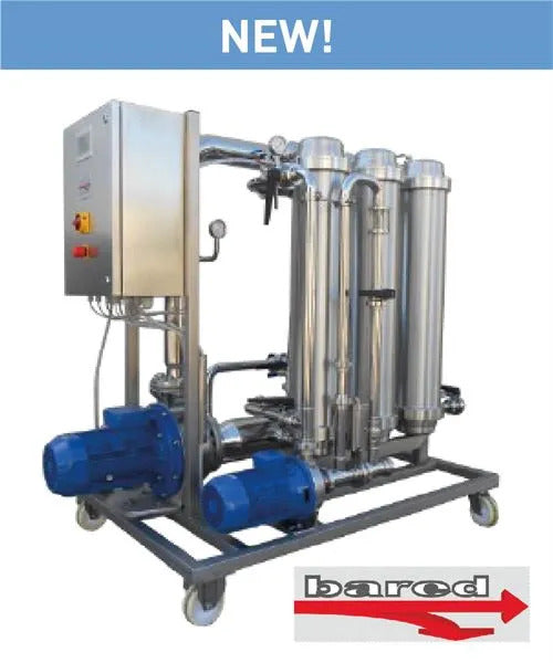 Bared Crossflow filters for beer