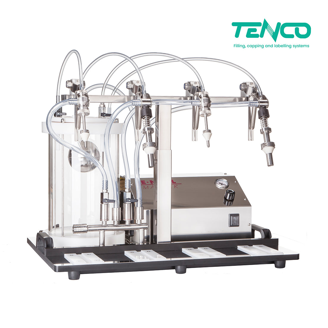 Tenco Enolmaster Combi 4 head electric vacuum filler