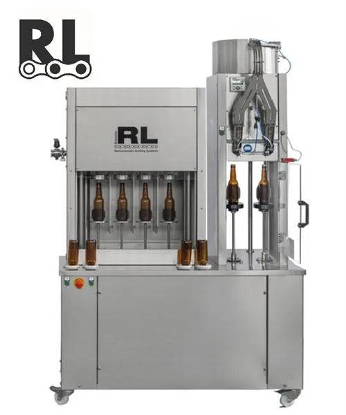 Rizzolio 4-4-1 triblock rinser, counter pressure filler & capper