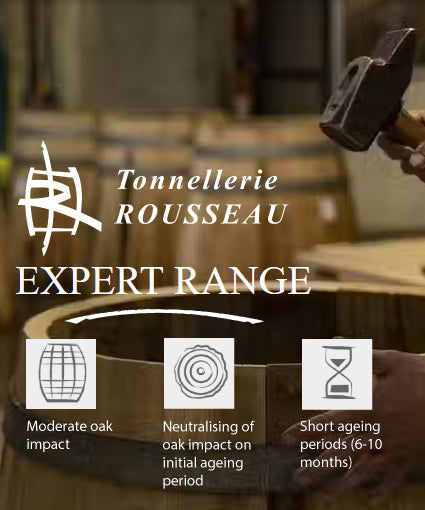Tonnellerie Rousseau oak barrels - type 'Piano'