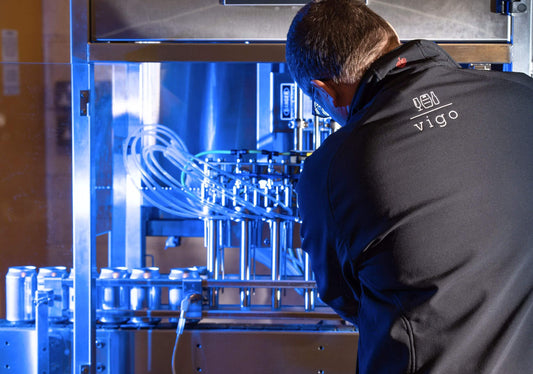 A Vigo engineer working on a canning line