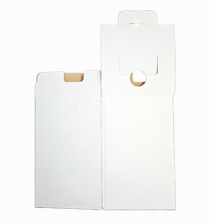 A flat white 5l box for a bag-in-box