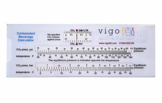 Vigo carbonated beverage ruler  on a white background