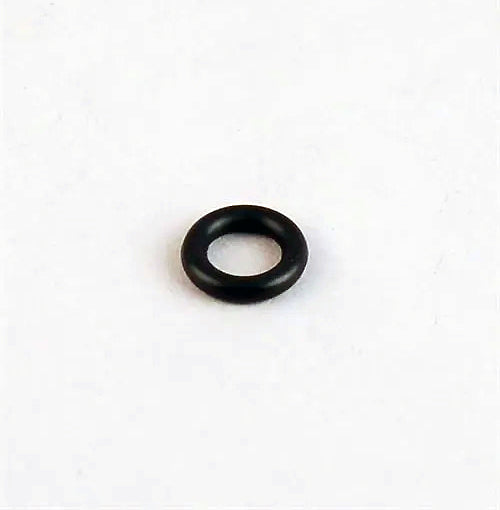 Black rubber ring on a white background