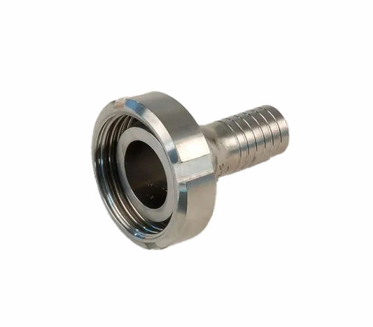 DIN Female Stainless steel (AISI 304) hosetail to connect hose to your required fitting.