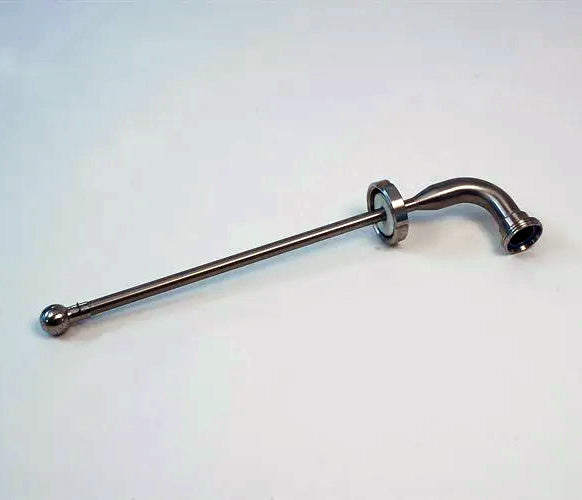 Metal Spray ball lance on a white background