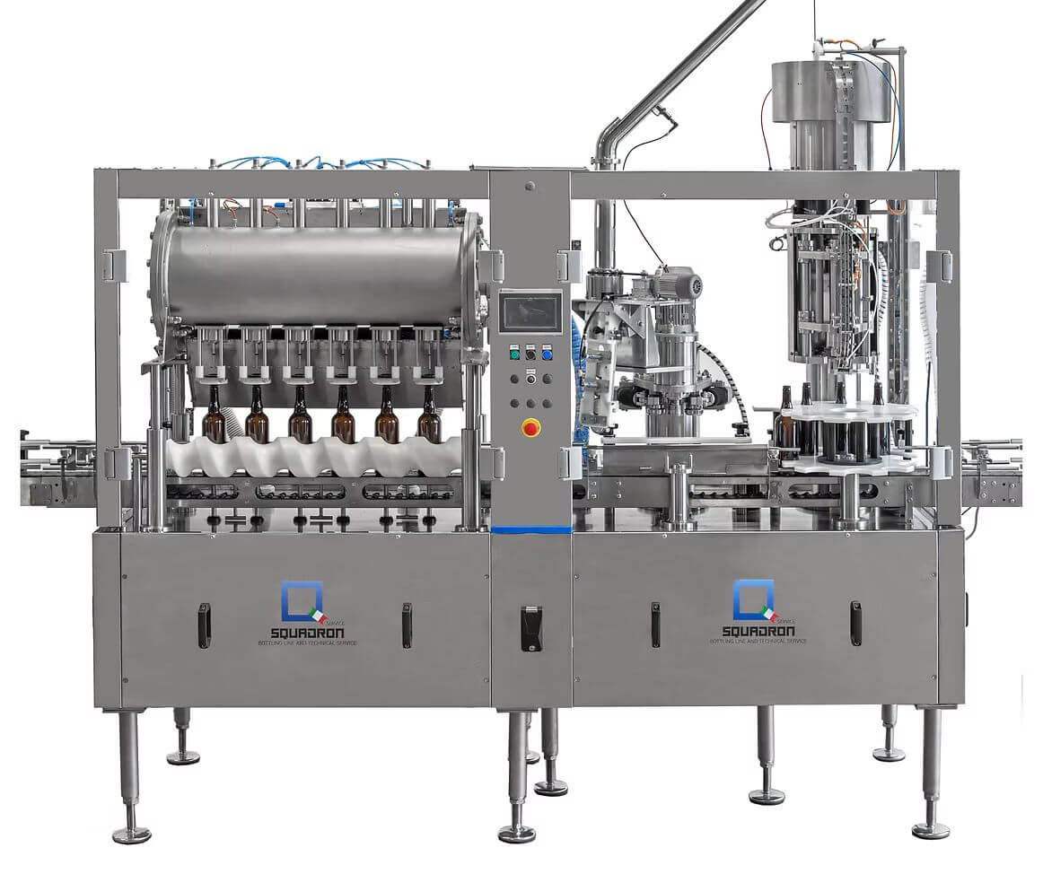 Squadron Athena 6.1.1 bottling machine on a white background.