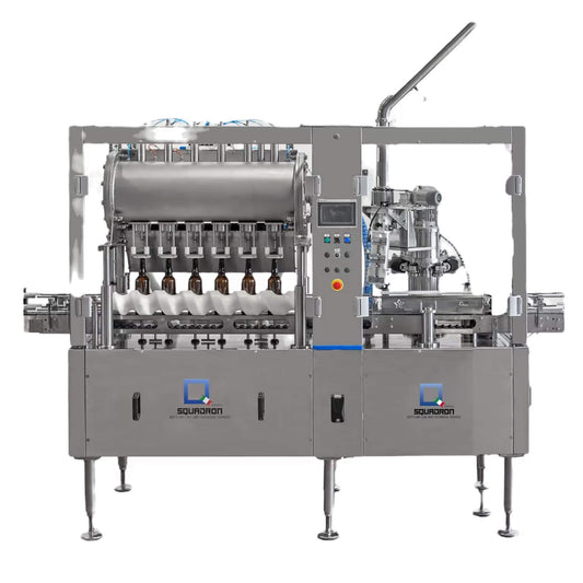 Squadron Athena 6.1 bottling machine on a white background.
