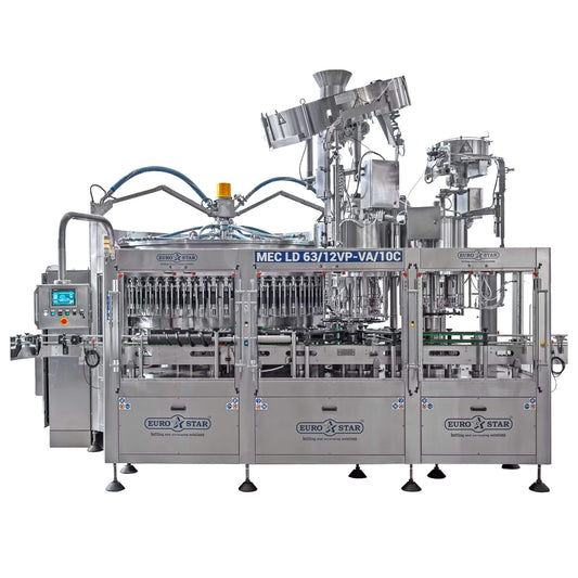 Eurostar MEC LD steel filling machine on a white background.