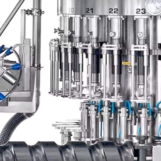 Eurostar MEC LP filling machine close up.
