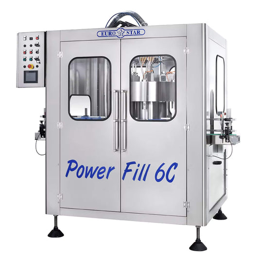 Eurostar Powerfill filling machine on a white background.