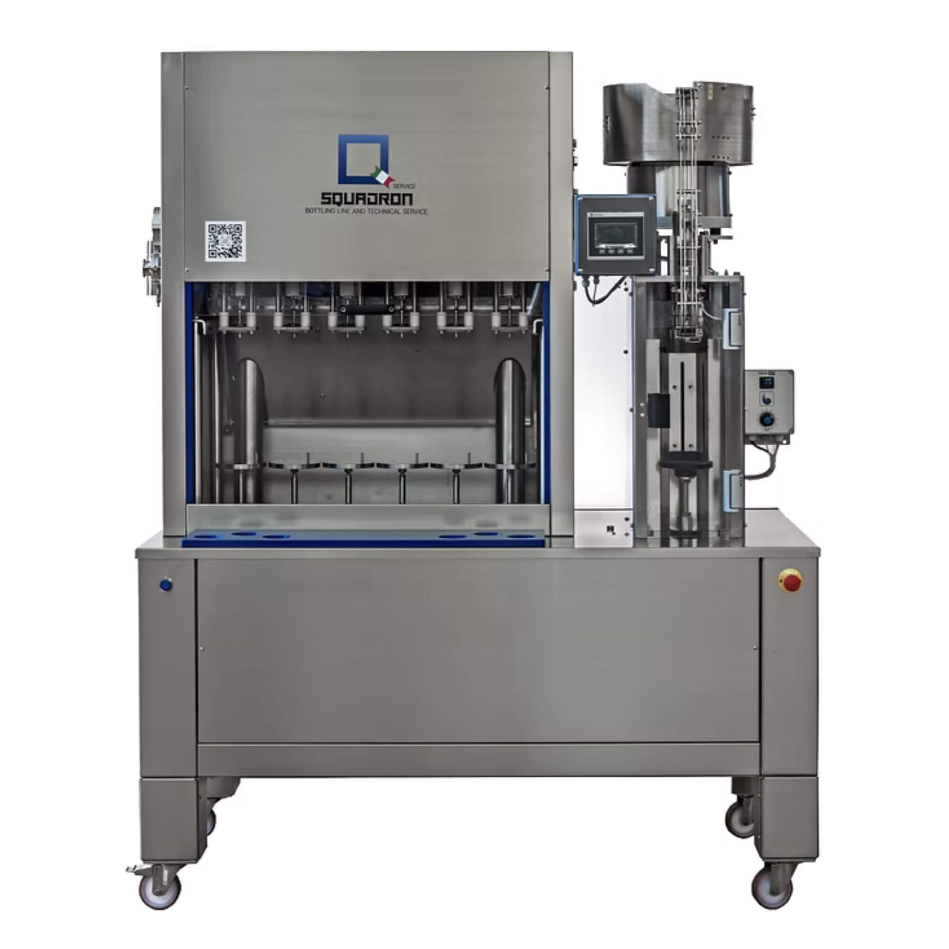 Squadron Exacta bottling machine on a white background.