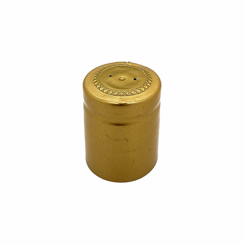 Gold PVC shrink capsule for MCA2 capped 250ml bottles