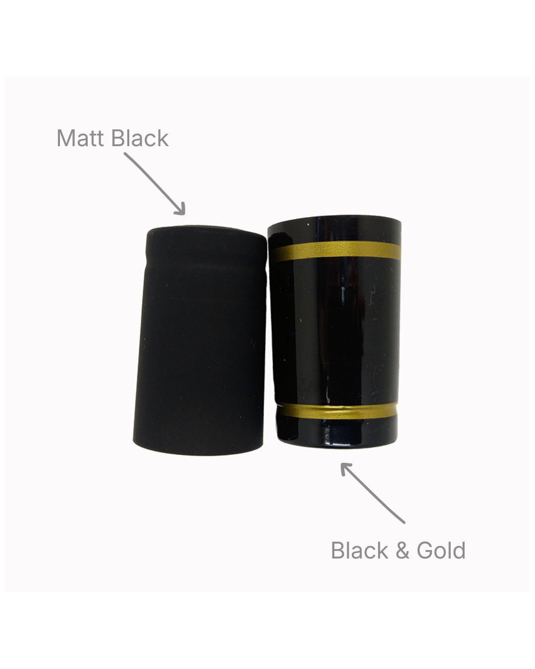 PVC shrink capsules Blacks
