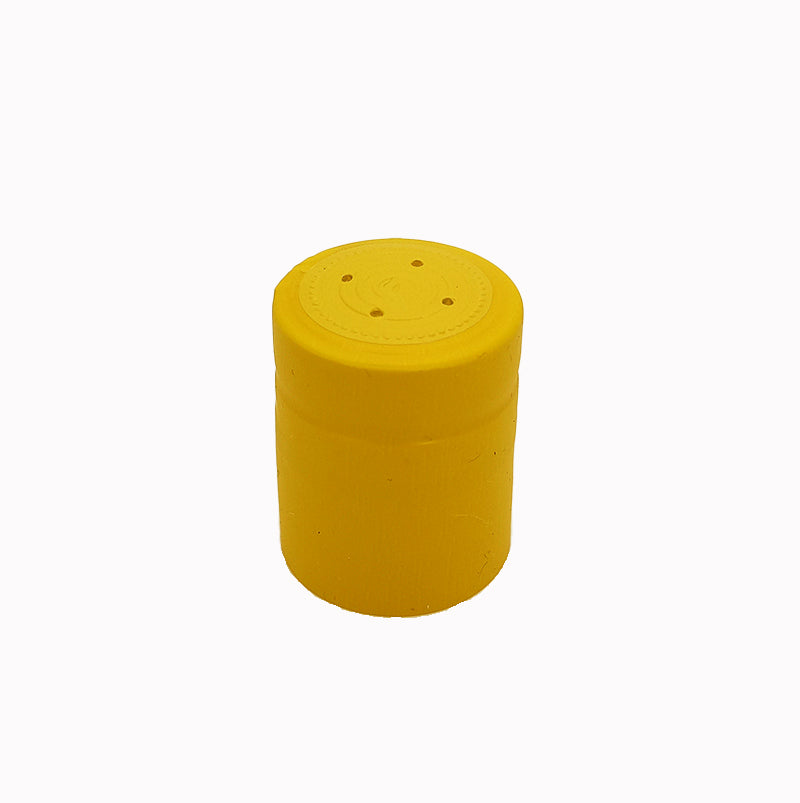 PVC shrink capsule for MCA2 capped 250ml bottles in yellow