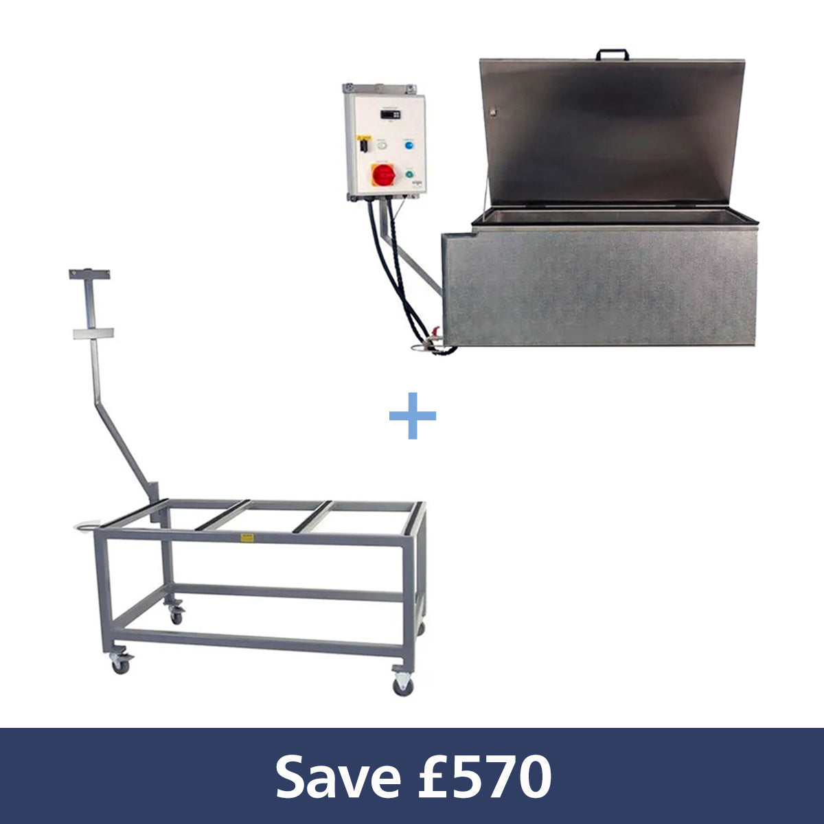 Vigo pasteuriser and trolley bundle with the words 'Save £570' below. 