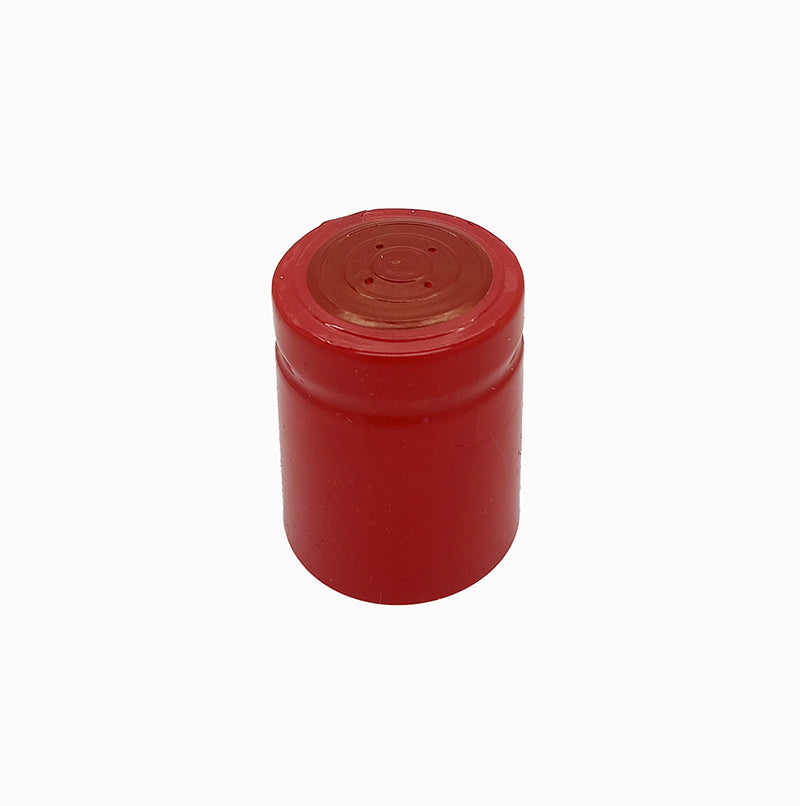 Red PVC shrink capsule for MCA2 capped 250ml bottles