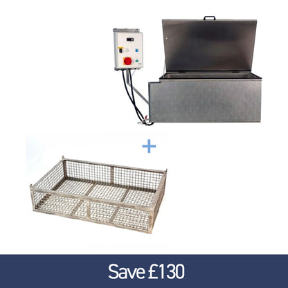 Vigo In-Bottle Pasteuriser bundle including a pasteuriser and basket.
