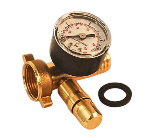 Pressure Gauge for Vigo 20 x 20cm sheet filters on a white background